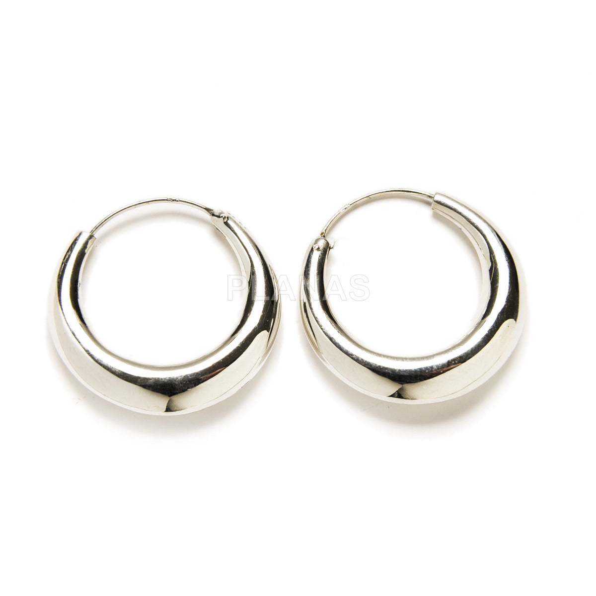 Argolas Silver Gems Par