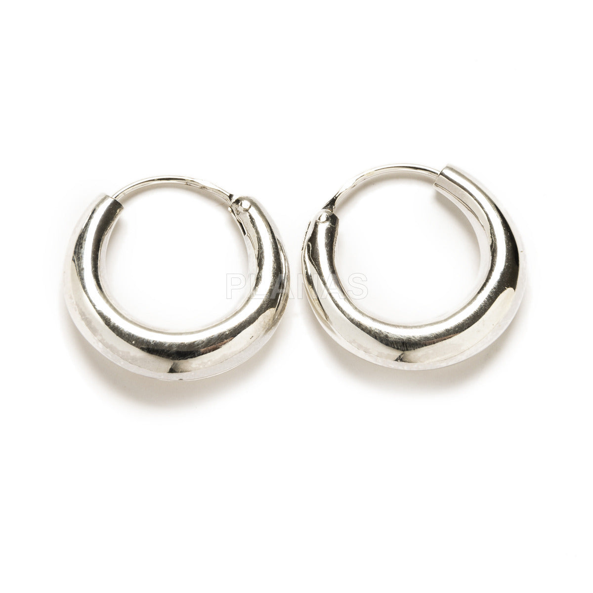 Argolas Silver Gems Par