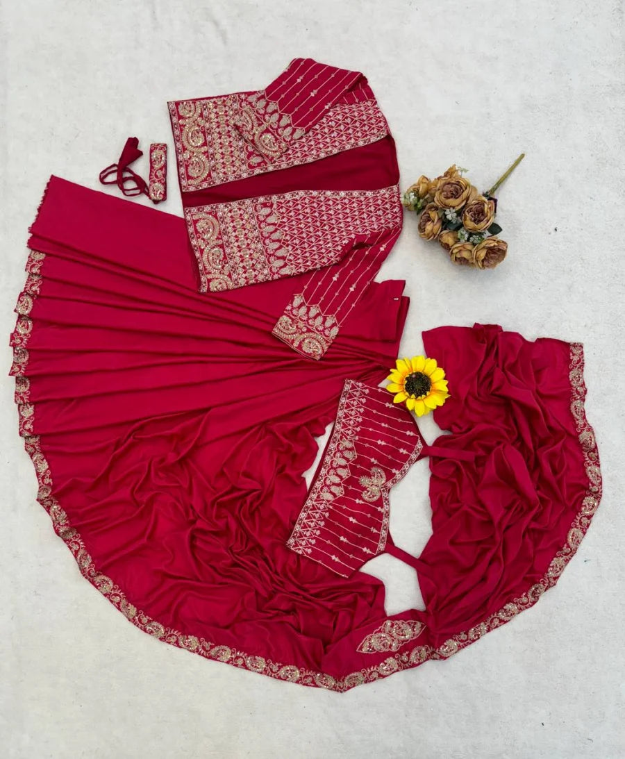 ✨ SAREE READY TO WEAR COM KOTI