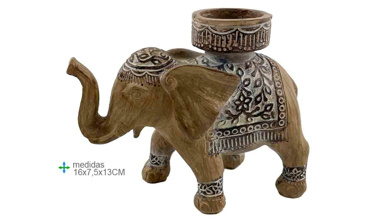Porta-velas Elefante
