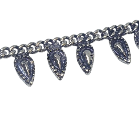 Pulseira de Pé Prateada
