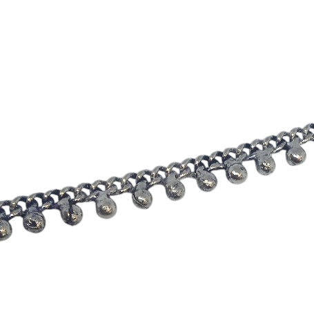 Pulseira de Pé Prateada