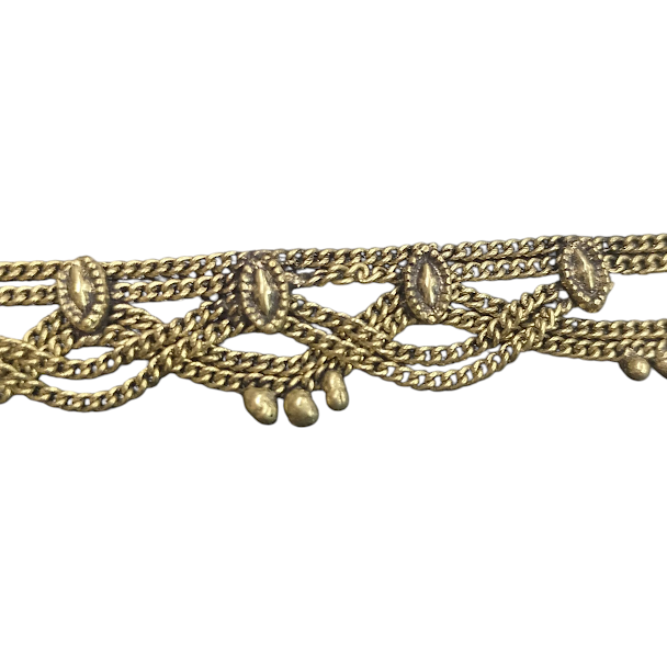 Pulseira de Pé Dourada