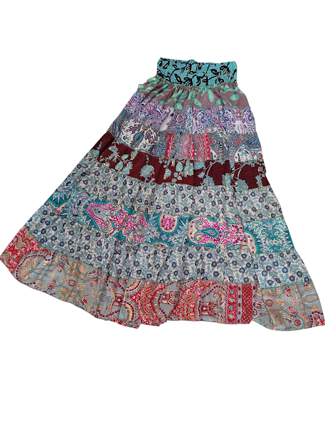 Saia Longa Estampada Boho Chic
