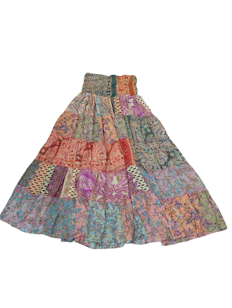 Saia Longa Estampada Boho Chic