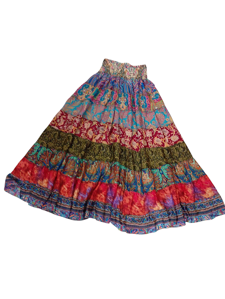 Saia Longa Estampada Boho Chic