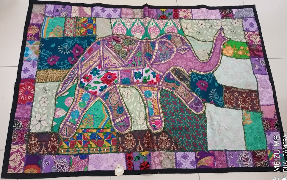 Pano Patchwork Elefante