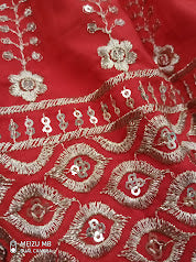 Sharara Set de criança Vermelho