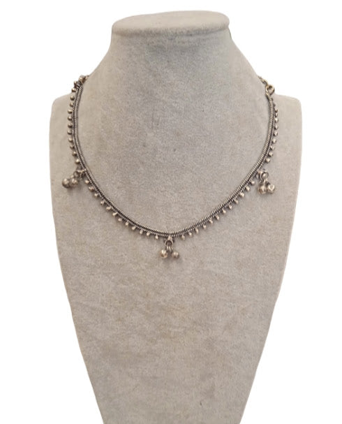 Bohemian Silver Choker
