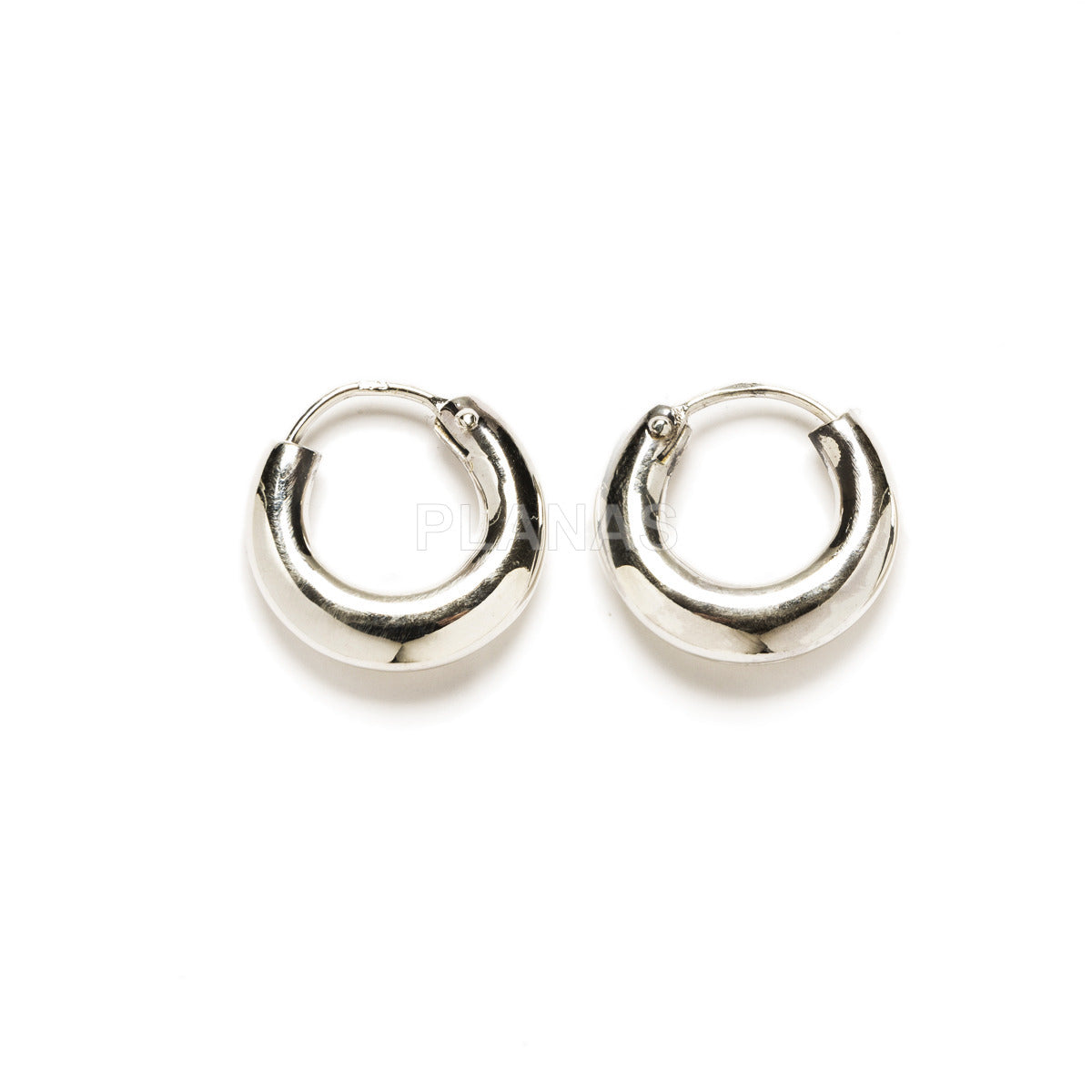 Argolas Silver Gems Par