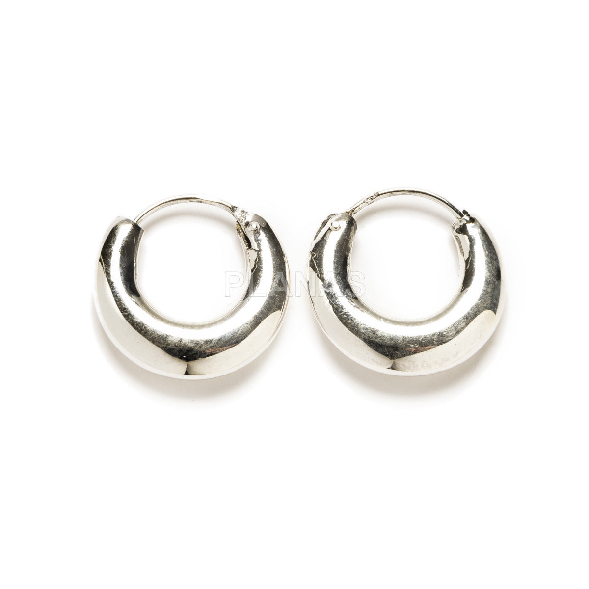 Argolas Silver Gems Par