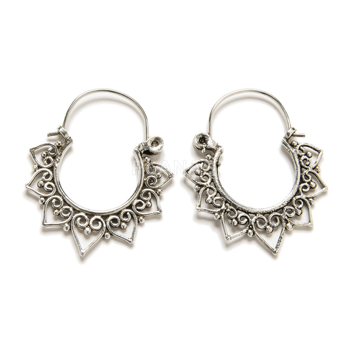 Silver Hoops Par