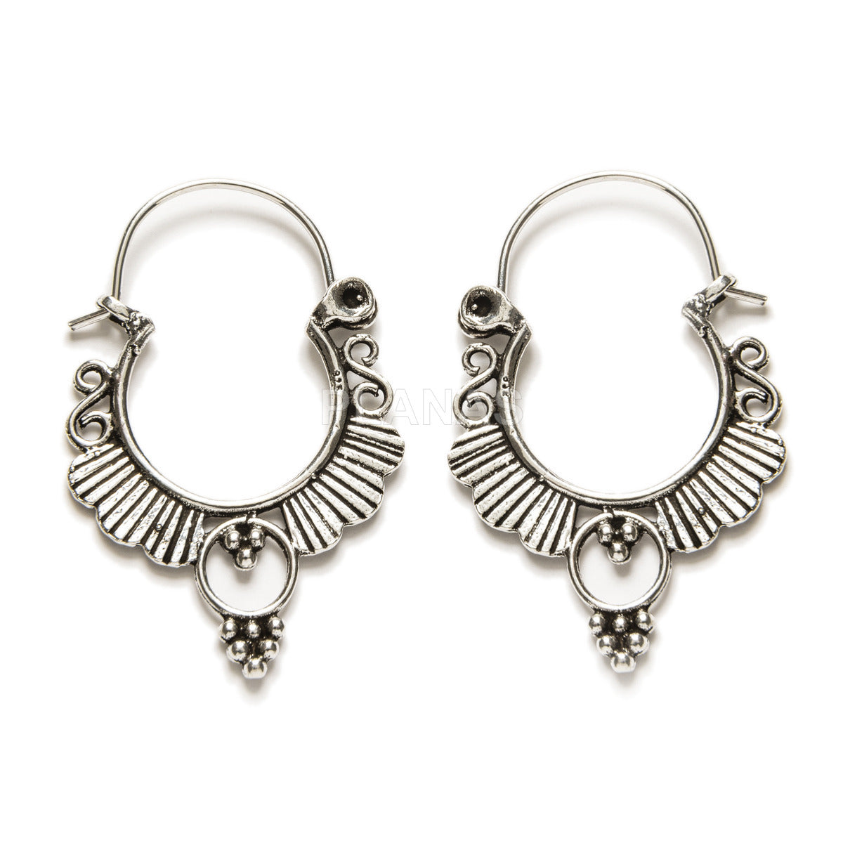 Silver Hoops Par