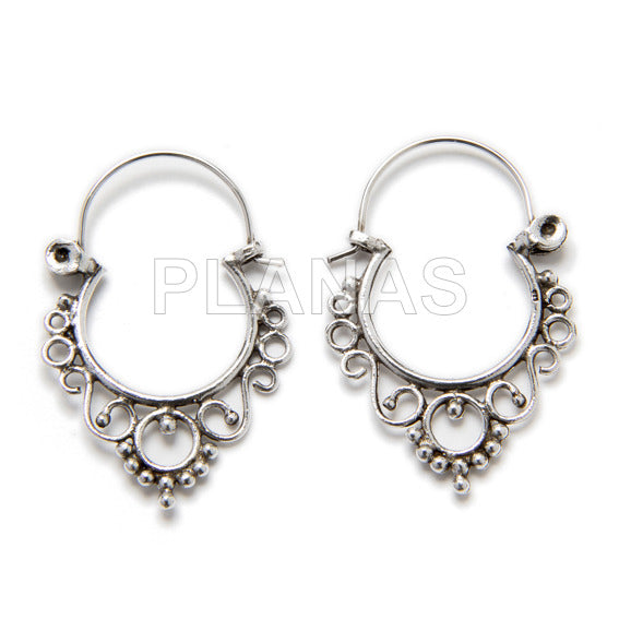 Silver Hoops Par