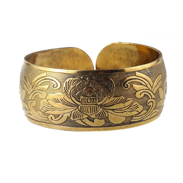Pulseira Indiana Latão Dourado