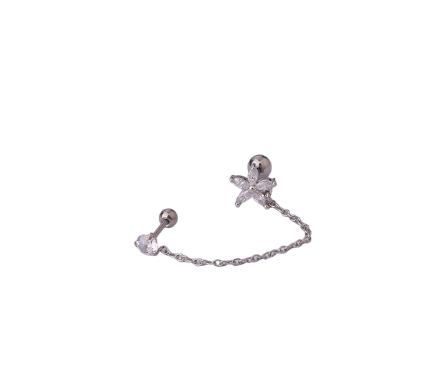 Piercing Duplo Prateado