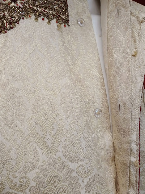Sherwani Homem Beje