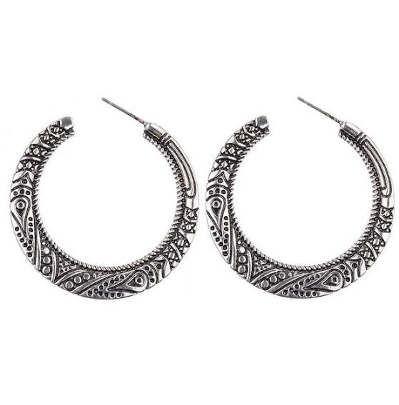 Bohemian Antique Hoops
