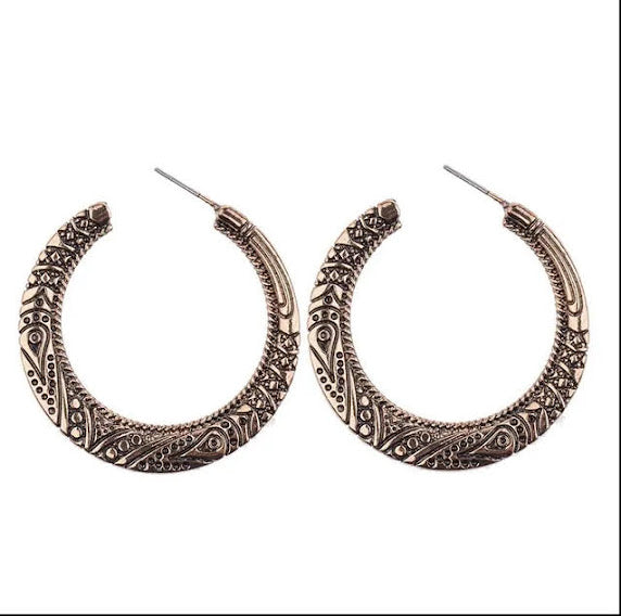 Bohemian Antique Hoops