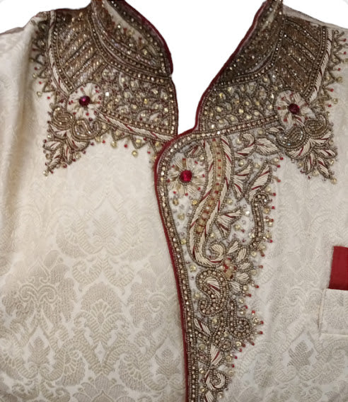 Sherwani Homem Beje