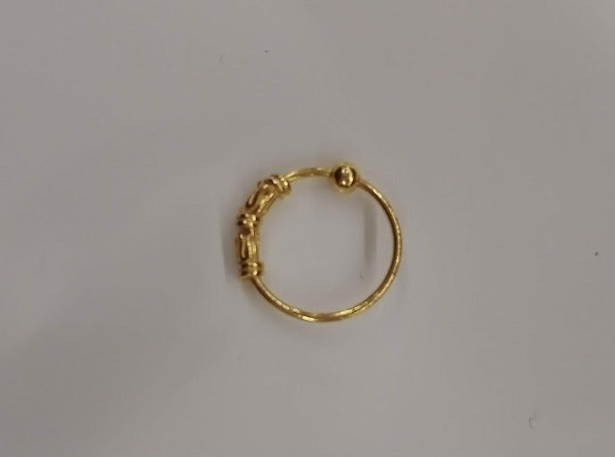 Argolas de Nariz Golden Trabalhada