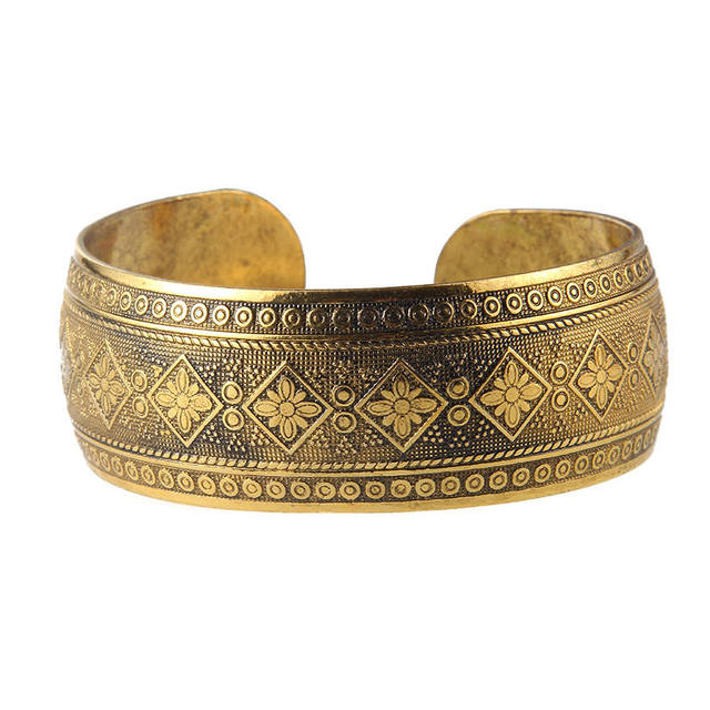 Pulseira Indiana Latão Dourado