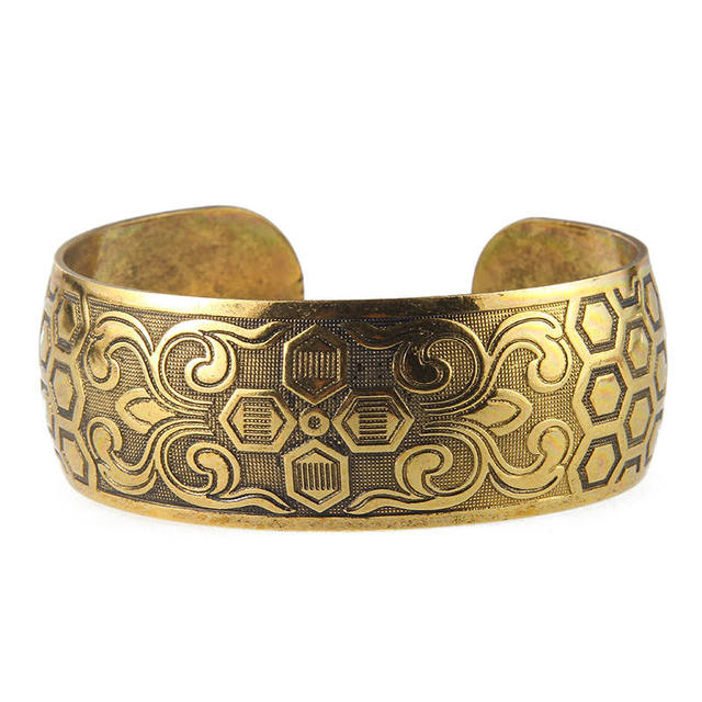 Pulseira Indiana Latão Dourado