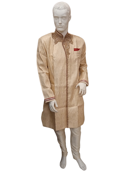 Sherwani Homem Beje