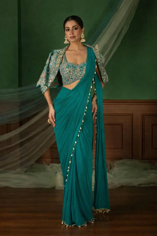 ✨ SAREE READY TO WEAR COM KOTI –