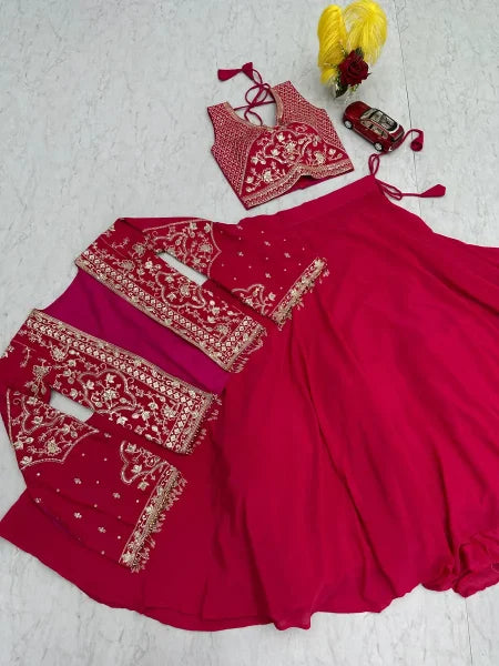 ✨ LEHENGA CHOLI PREMIUM COM KOTI