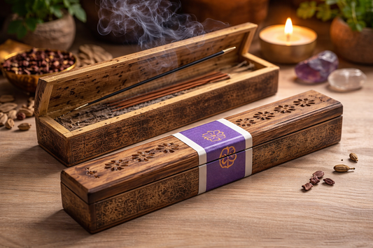 Suporte-Incenso com incenso