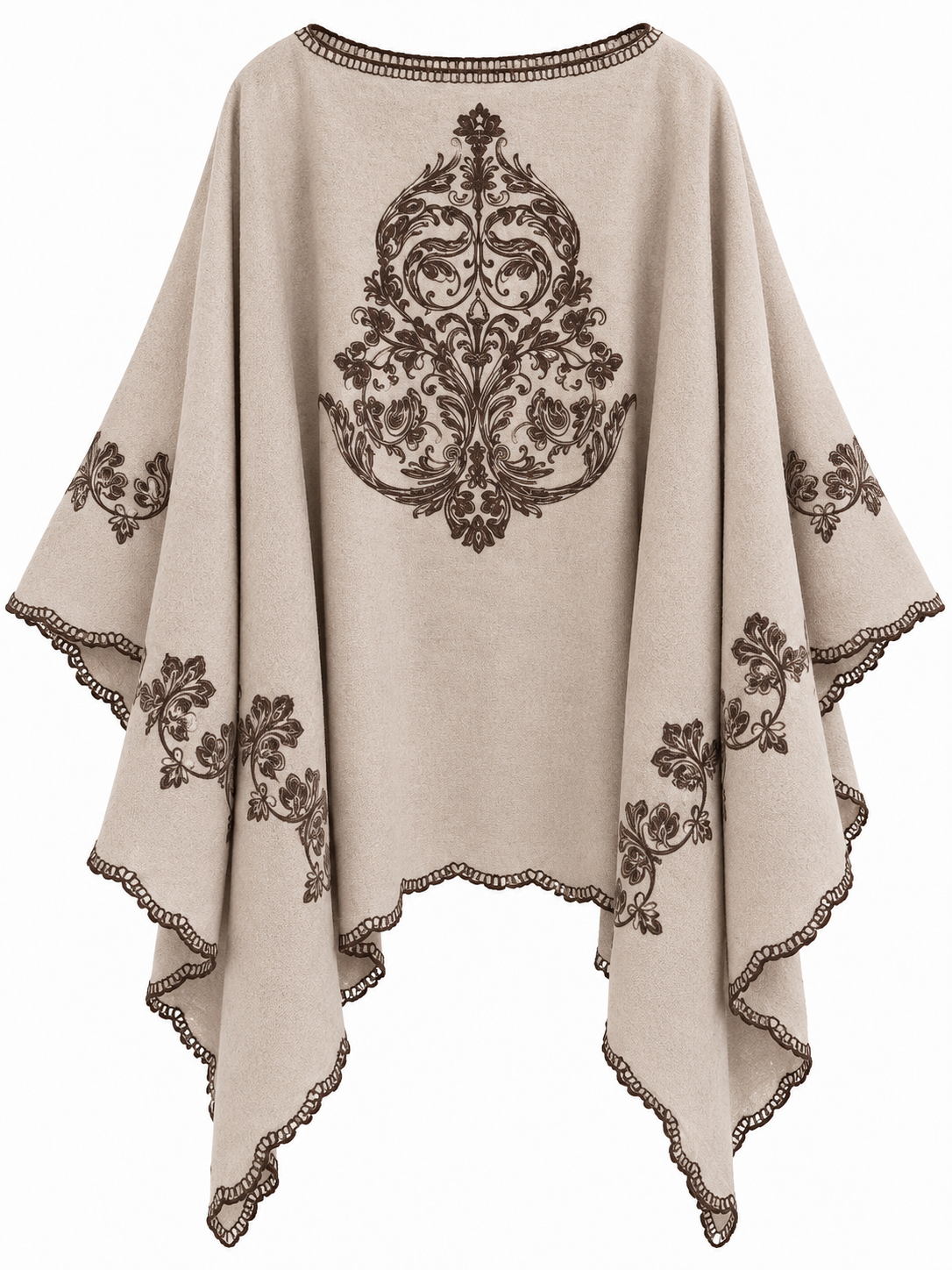 🍂🤎 CAPA PONCHO BOHO CHIC