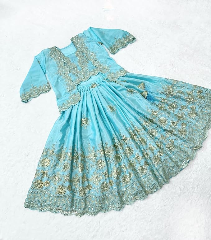 Conjunto lehenga choli Criança