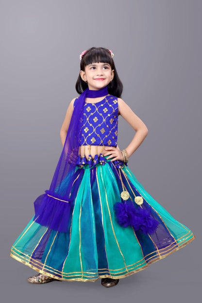Conjunto lehenga choli Criança
