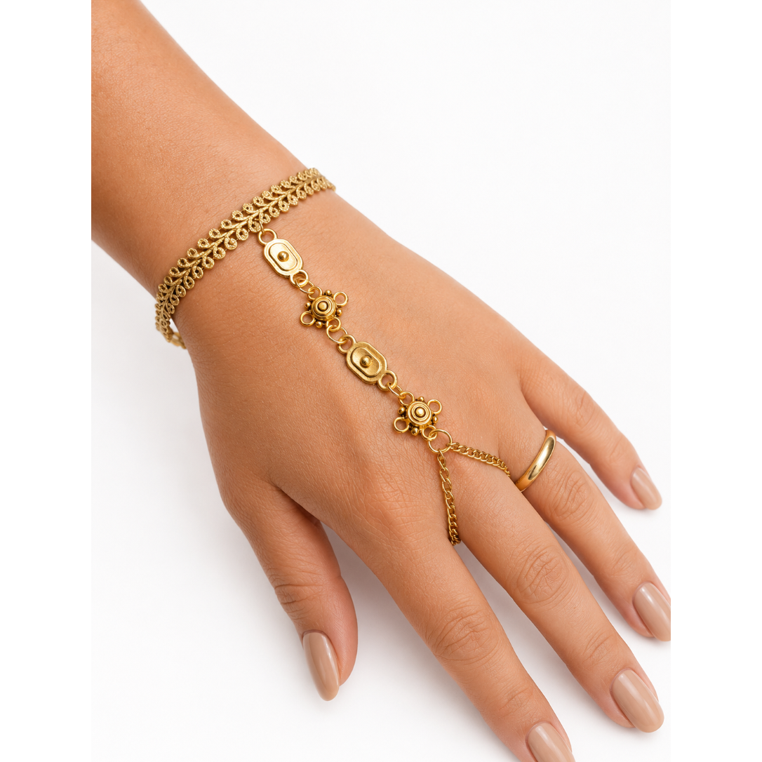 Hand Cuff Dourada