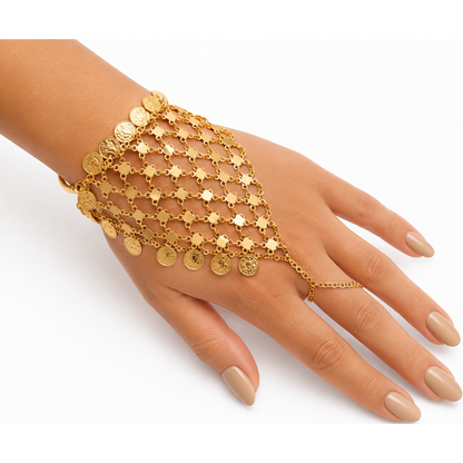 Hand Cuff Dourada