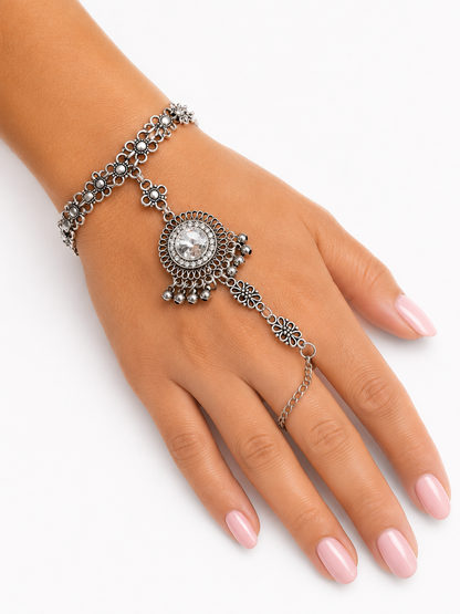 Hand Cuff Prateada