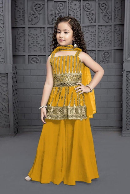 Sharara Set de criança Amarelo