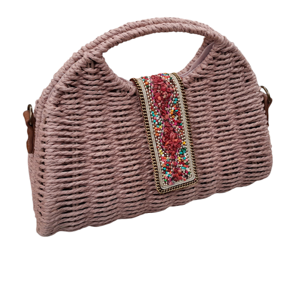 Mala Boho Chic em Palha