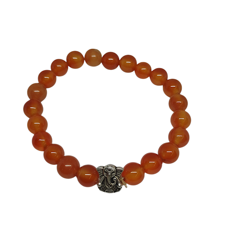 Pulseira Pedras Naturais Com Ganesha