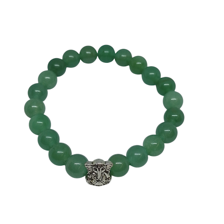 Pulseira Pedras Naturais Com Ganesha