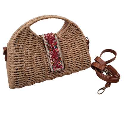 Mala Boho Chic em Palha