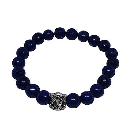 Pulseira Pedras Naturais Com Ganesha