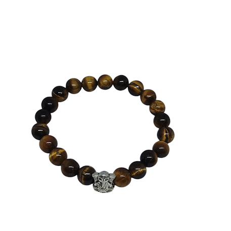 Pulseira Pedras Naturais Com Ganesha