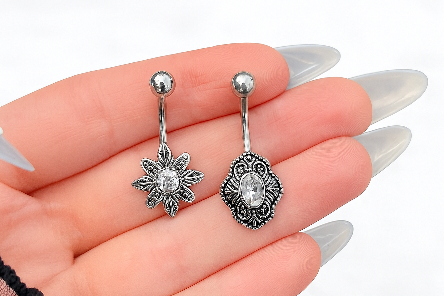 Piercing Umbigo Prateado