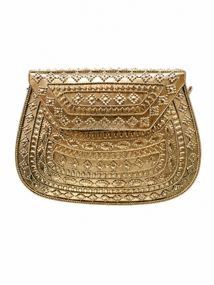 Clutch Latão Dourada