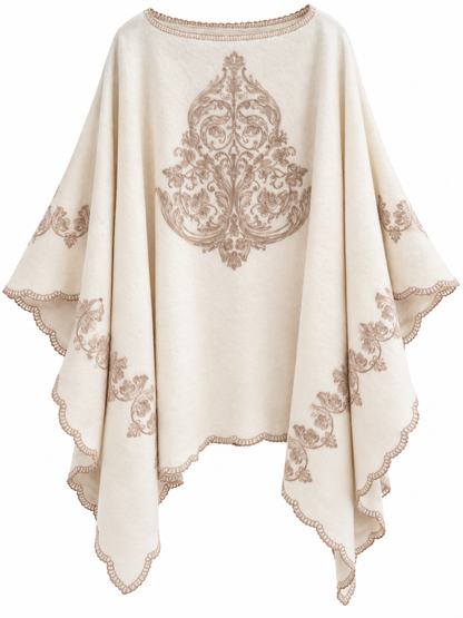 🍂🤎 CAPA PONCHO BOHO CHIC