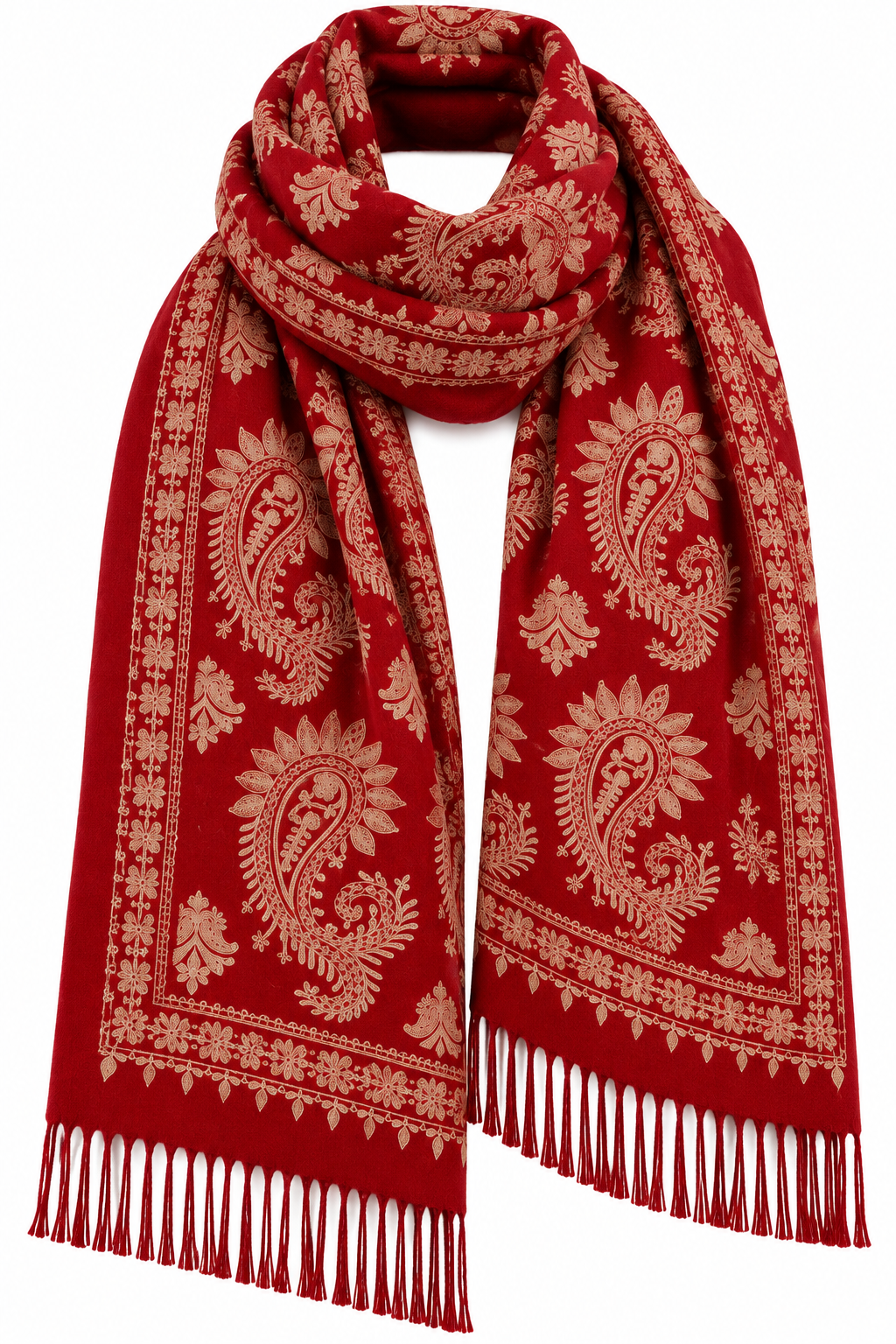 ✨ Écharpe Quente e Elegante com Padrão Paisley  ✨