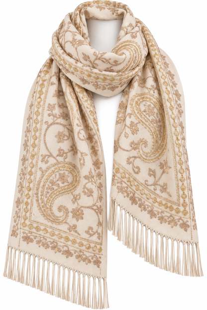 ✨ Écharpe Quente e Elegante com Padrão Paisley  ✨