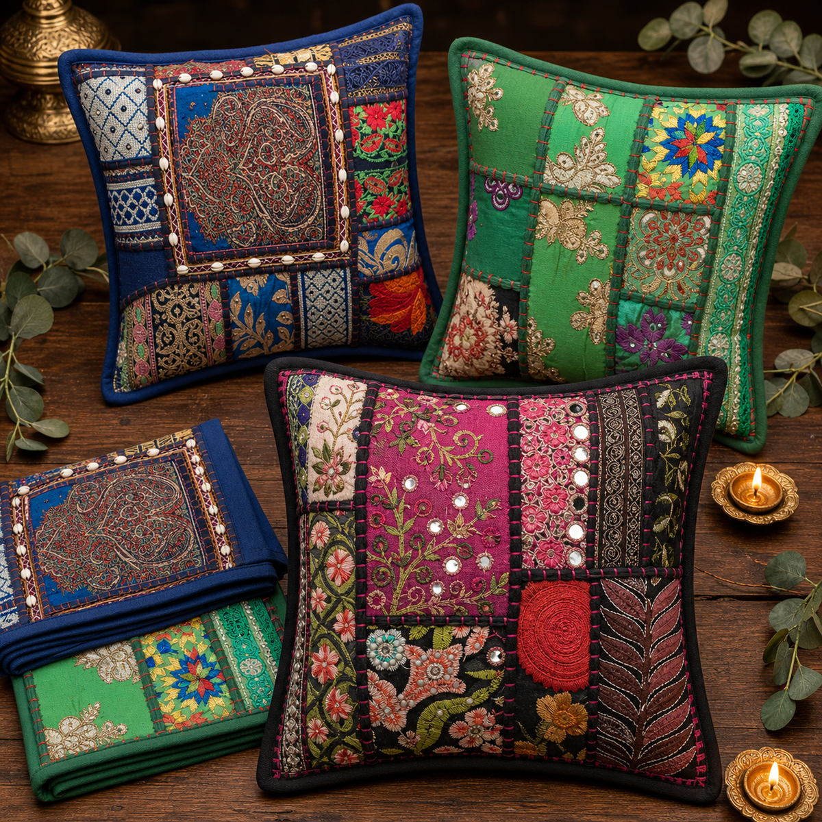 Capas de Almofadas Patcwork